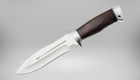 Нож Охотничий Военный с широким клинком и деревянной рукоятью. Сталь 440C. G2432W - изображение 3