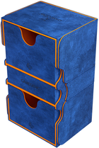 Pudełko na karty Gamegenic Stronghold 200+ XL Convertible Exclusive Line 7.5 x 10 x 6 cm Blue / Orange (4251715412930)