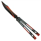 Нож деревянный сувенирный "SO-2 БАБОЧКА BLACK WIDOW" SO2BAL-B