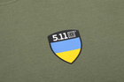 Футболка з малюнком 5.11 Tactical Shield Ukraine Лімітована Серія XL Military Green - зображення 4
