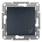 Кнопочный выключатель Schneider Electric Asfora с символом "Звонок" антрацит EPH0800171