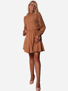 Sukienka krótka jesienna damska Ax Paris DA1645 L Camel (5063259013189) - obraz 3
