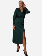 Плаття на запах міді осіннє жіноче Ax Paris DA1649 L Темно-зелене (5063259014094) - зображення 3
