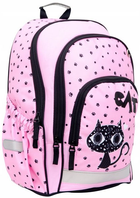 Plecak Hama Black Cat z piórnikiem 40 x 26 x 18 cm 15 l Pink (4047443447937) - obraz 1