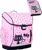 Plecak Hama Black Cat z piórnikiem 44 x 30 x 20 cm 22 l Pink (4047443447876)