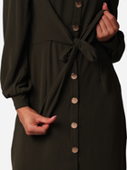 Плаття-сорочка міді осіннє жіноче Ax Paris DA1660 M Оливкове (5063259016586) - зображення 3