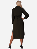 Sukienka koszulowa midi jesienna damska Ax Paris DA1660 L Oliwkowa (5063259016593) - obraz 2