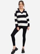 Пуловер жіночий Ax Paris AXS0212 M-L Чорний/Кремовий (5054756999472) - зображення 3