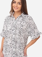 Плаття-сорочка коротке літнє жіноче Ax Paris DA1743 M Чорний/Білий (5063259049713) - зображення 3