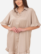 Плаття-сорочка коротке літнє жіноче Ax Paris DA1774 S Бежевое (5063259061784) - зображення 3