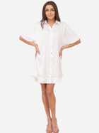 Плаття-сорочка коротке літнє жіноче Ax Paris DA1774 M Кремове (5063259061869) - зображення 4