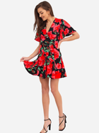 Sukienka kopertowa krótka letnia damska Ax Paris DA1858 S Czerwona (5063259098681) - obraz 5