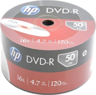 Dyski HP DVD-R 4.7GB 16X Spindle Pack 50 szt (4710212142196) - obraz 1