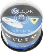Dyski HP CD-R 700MB 52X Cake 50 szt (4710212129319) - obraz 1
