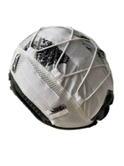 Маскувальний кавер Defpoint на балістичний шолом типу Fast – зимовий білий - зображення 3
