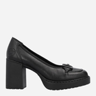 Loafersy damskie skórzane RIEKER RIEY4161-00 42 Czarne (4061811843572) - obraz 1