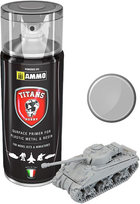 Фарба-спрей Ammo Titans Hobby Matt Primer Light Grey 400 мл (7426842918861)