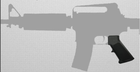 Пістолетна рукоятка IMI M4/M16 A2OM Grip - A2 Overmolding Grip ZG101 Чорний - зображення 10