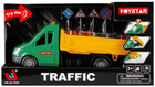 Ciężarówka Mega Creative Jin Jia Toys ze znakami drogowymi (5904335887181) - obraz 1