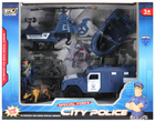 Набір поліцейських транспортних засобів Mega Creative Special Force City Police Автомобіль + Гелікоптер + Понтон із фігурками та аксесуарами (5904335897036) - зображення 1