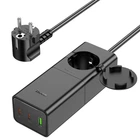 Удлинитель сетевой Hoco NS4 USB / Type-C 65W 3A PD/QC 4000W Черный