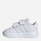 Tenisówki dziecięce dla dziewczynki na rzepy Adidas Grand Court 2.0 Cf ID5273 23 Białe (4066765032942) - obraz 3