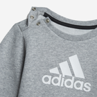 Komplet sportowy (bluza + spodnie) chłopięcy Adidas I Bos Logo Jog H28835 86 Czarny/Szary (4064053820646) - obraz 5