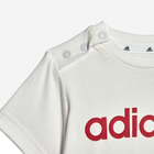 Komplet chłopięcy letni (koszulka + spodenki) Adidas I Lin Co T Set HR5890 80 Biały/Czarny (4066748153527) - obraz 5