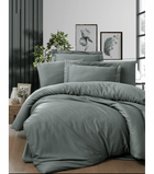 Комплект постельного белья Satin Cotton First Choice - First Choice - S-423 SNAZZY MOON MIST - Сем. - Зеленый