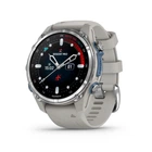 Смарт-годинники Garmin Descent Mk3 43 мм Сніданок Steel with Fog Gray Silicone Band (010-02753-04/03)