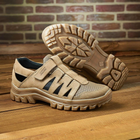Тактичні сандалі літні кросівки PAV 191 Silver койот шкіряні сітка 43 - зображення 8