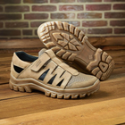 Тактичні сандалі літні кросівки PAV 191 Silver койот шкіряні сітка 44 - зображення 8