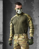 Тактическая боевая рубашка убакс 2XL олива+мультикам (85892) - изображение 1