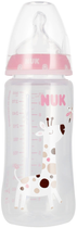 Пляшечка для годування Nuk First Choice з індикатором температури Рожева 300 мл (4008600441120) - зображення 1