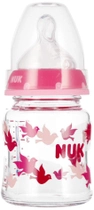 Скляна пляшечка для годування Nuk First Choice з індикатором температури Рожева 120 мл (4008600441465) - зображення 2