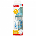 Скляна пляшечка для годування Nuk First Choice з індикатором температури 0-6 місяців Бірюзова 240 мл (4008600441410) - зображення 3