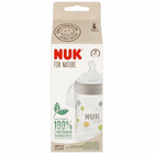 Butelka do karmienia Nuk For Nature Trees M ze smoczkiem silikonowym Beżowa 260 ml (4008600441151) - obraz 3