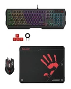 Комплект (клавиатура, мышь) A4Tech B1700 Bloody Black