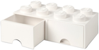 Pojemnik LEGO Storage Brick 8 z szufladami do przechowywania Biały (40061735) - obraz 2