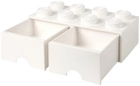 Pojemnik LEGO Storage Brick 8 z szufladami do przechowywania Biały (40061735) - obraz 3