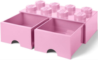 Pudełko LEGO Storage Brick 8 z szufladą i ośmioma wypustkami Różowy (40061738) - obraz 4