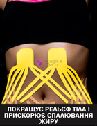 Кинезио тейп для тела спорта Жёлтый 5см на 5м Классический Универсальный кинезиологическая лента для лица и тела - изображение 4