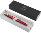 Ручка пір'яна Parker IM Premium Red & Gold Fountain Pen with Chrom Синя (3026981436505) - зображення 1