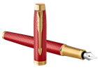 Ручка пір'яна Parker IM Premium Red & Gold Fountain Pen with Chrom Синя (3026981436505) - зображення 2