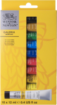 Zestaw farb akrylowych Winsor & Newton Galeria Acrylic Colour 10 x 12 ml (0884955074169) - obraz 1