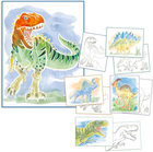 Zestaw do malowania Depesche Dino World Colour Me Up Paper (4010070650964) - obraz 2