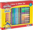 Набір для малювання Hasbro Play-Doh Art Activity Colour & Glitter 24 предмети (8715427086385) - зображення 1