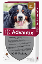 Капли от блох и клещей для собак 40 - 60 кг Advantix (Адвантикс) by Bayer Animal