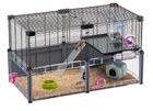 Модульная клетка для хомяков и мышей Ferplast Multipla Hamster с аксессуарами черная 72.5x37.5x42 см 57007217