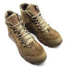 Тактические мужские ботинки с гербом Kindzer натуральная кожа 47 койот - изображение 2